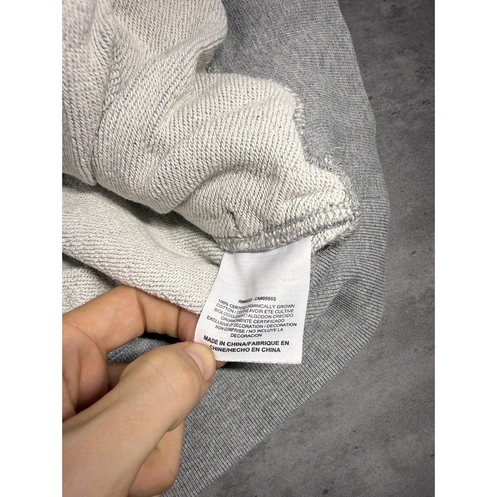 Vintage Nike Crewneck Sweatshirt Medium Gray Battle Kobe Bryant XXIV‎ Distress - Picture 12 of 13